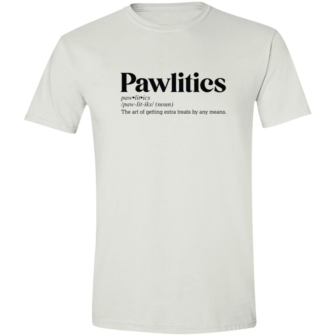 CustomCat T-Shirts White / S Pawlitics Definition – Funny Dog Dictionary T-Shirt Collection