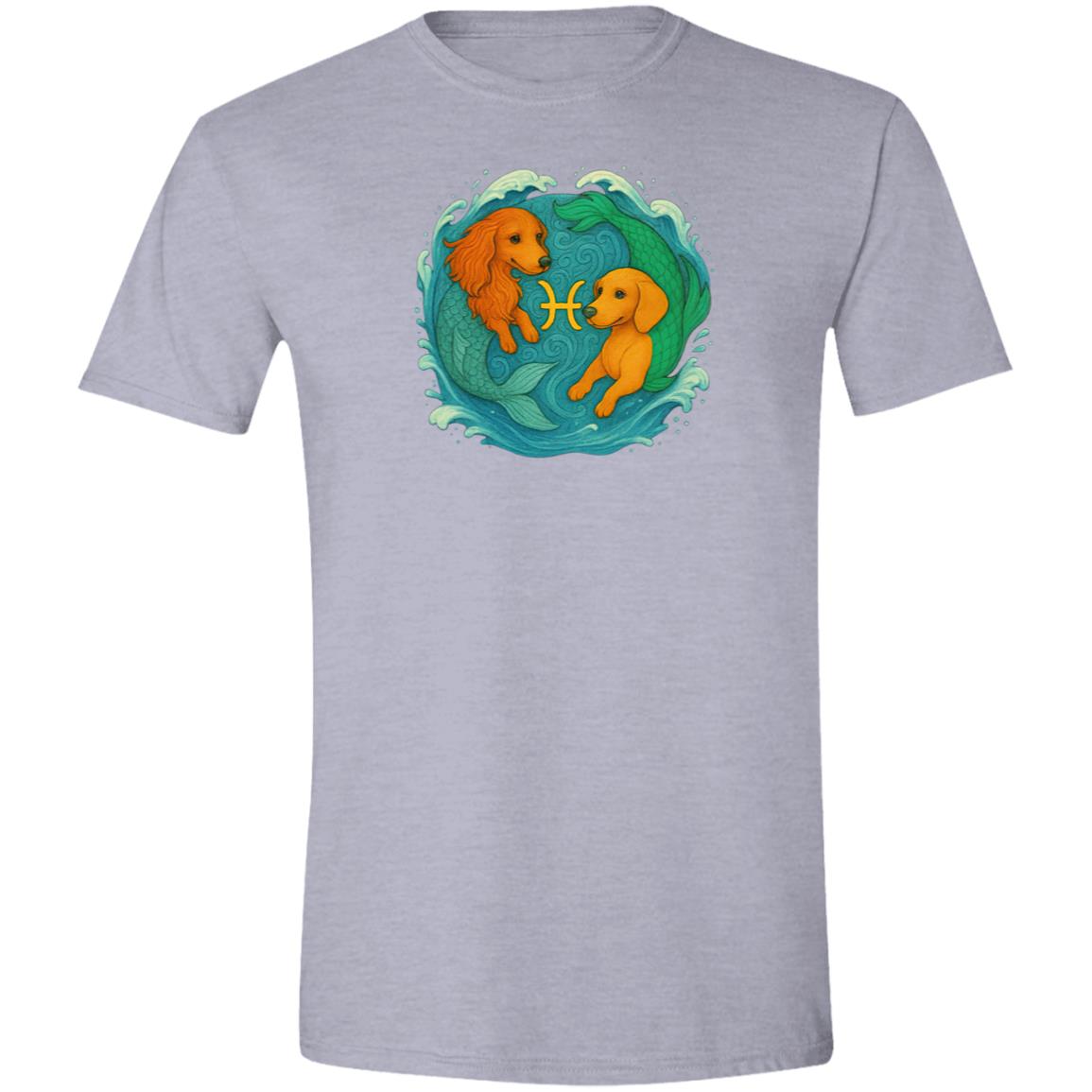CustomCat T-Shirts Sport Grey / S Pisces Dachshund Zodiac T-Shirt