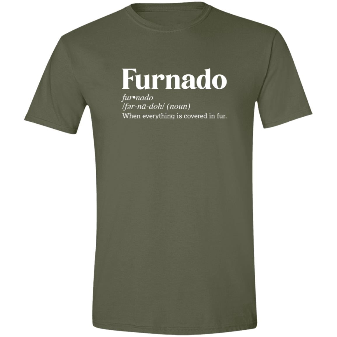 CustomCat T-Shirts Military Green / S Furnado Definition – Funny Dog Dictionary T-Shirt Collection