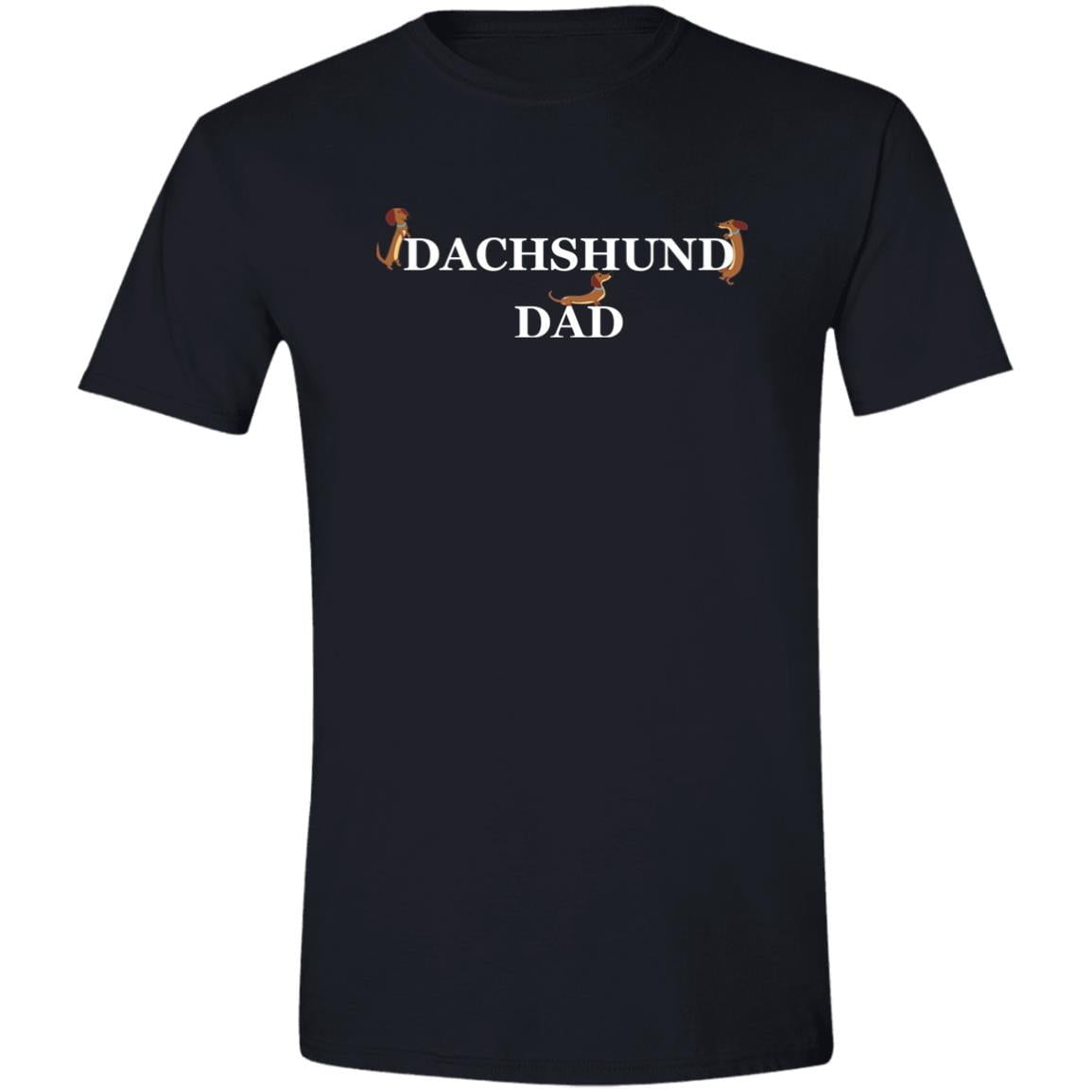 CustomCat Apparel Black / S Dachshund Dad Playful Loyal Pup T-Shirt