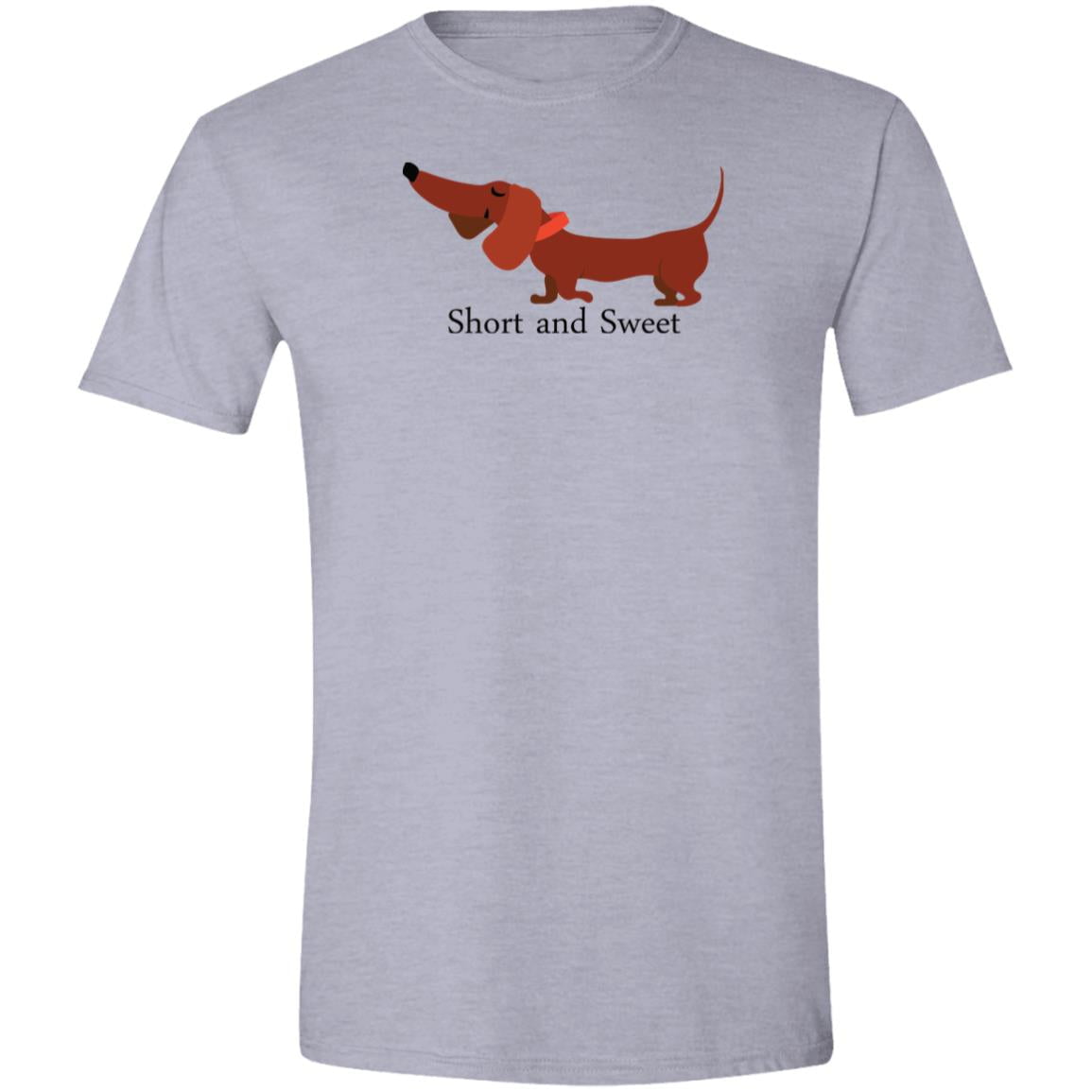 CustomCat T-Shirts Sport Grey / S Dachshund Short and Sweet T-Shirt