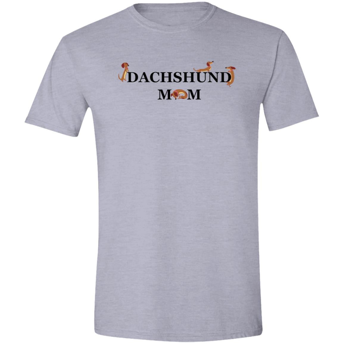 CustomCat T-Shirts Sport Grey / S Dachshund Mom Playful Loyal Pup T-Shirt