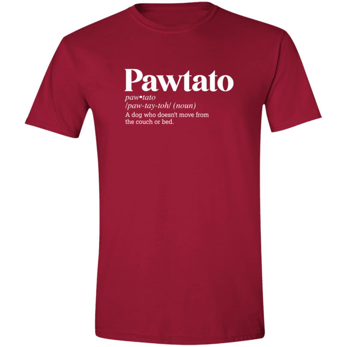 CustomCat T-Shirts Cardinal Red / S Pawtato Definition – Funny Dog Dictionary T-Shirt Collection