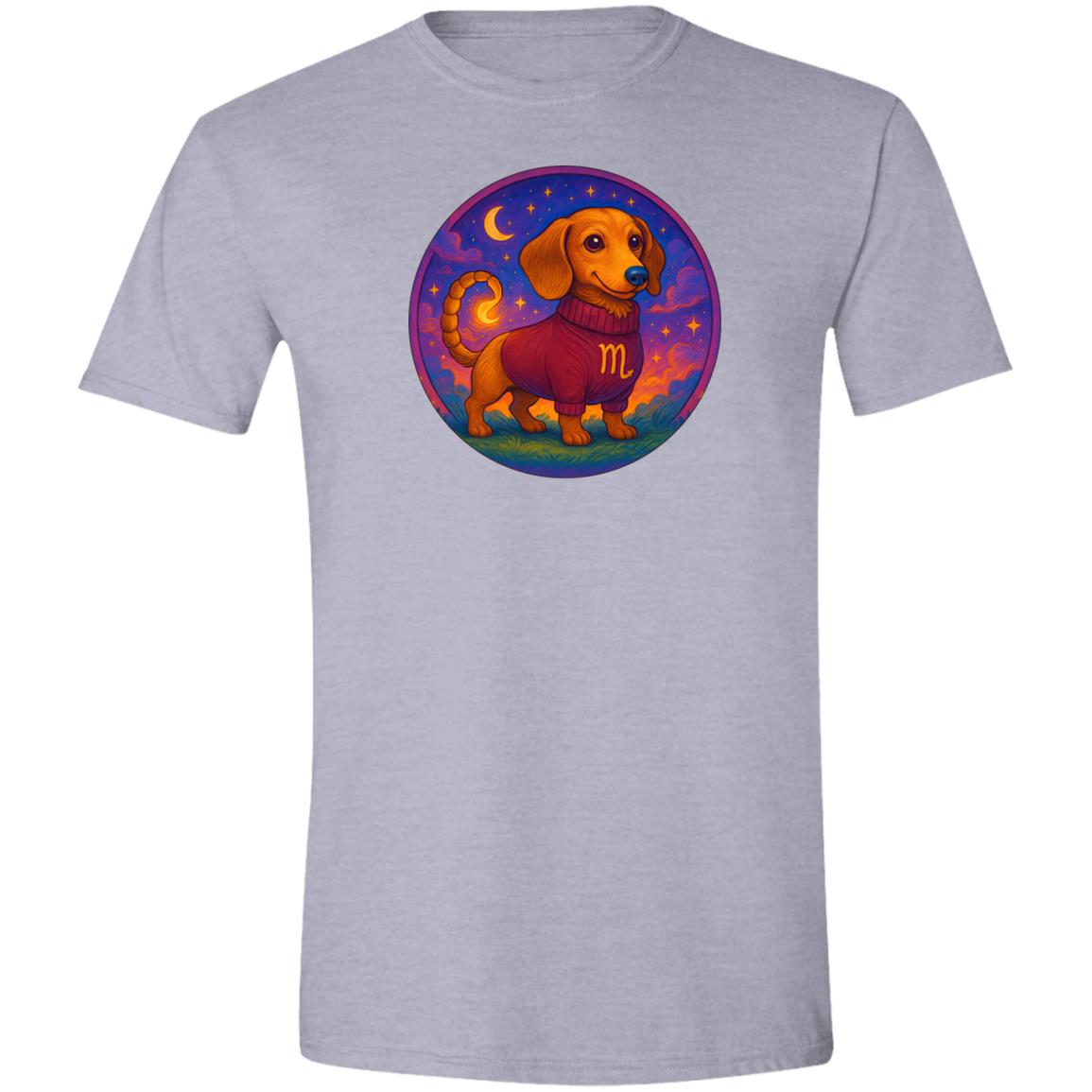 CustomCat T-Shirts Sport Grey / S Scorpio Dachshund Zodiac T-Shirt