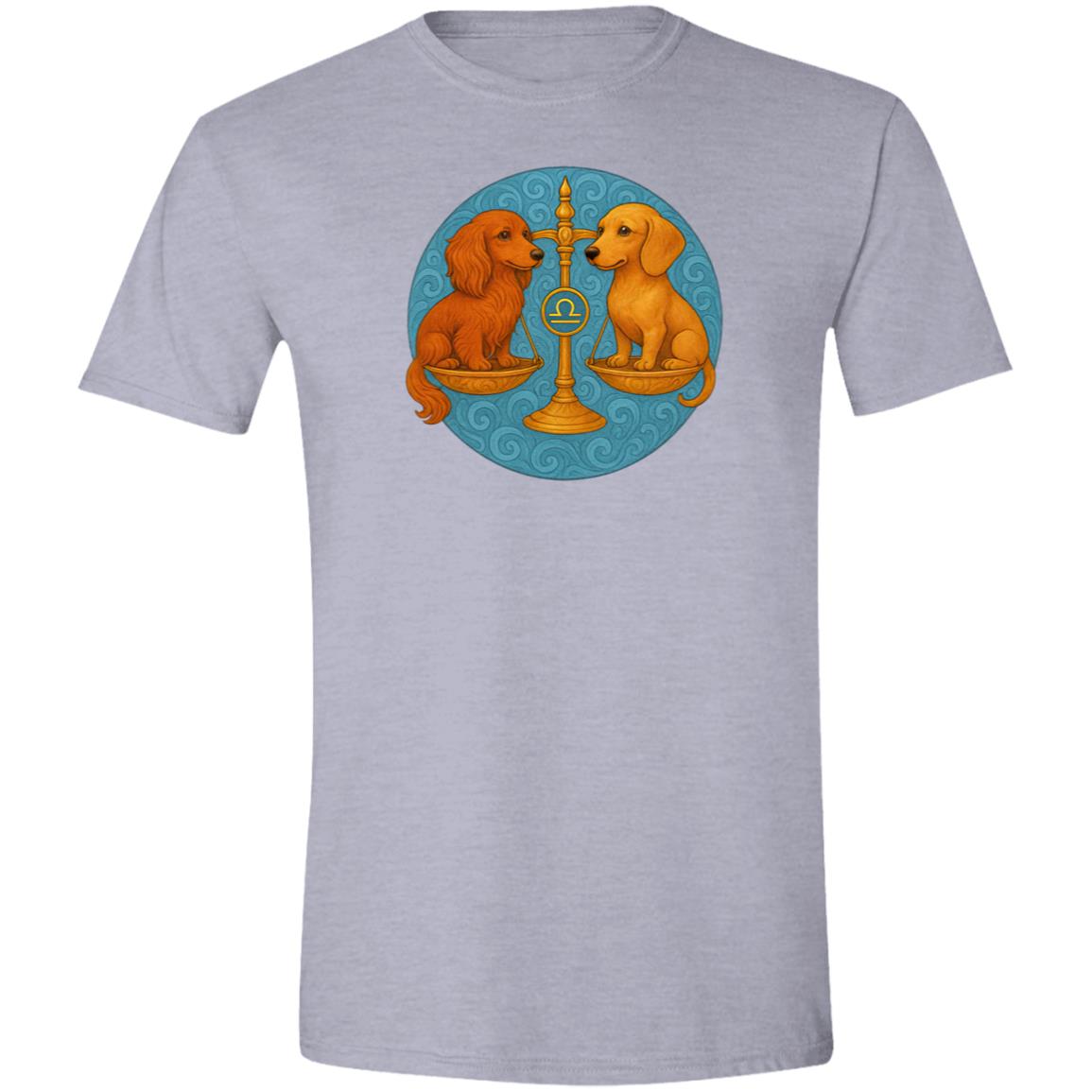 CustomCat T-Shirts Sport Grey / S Libra Dachshund Zodiac T-Shirt