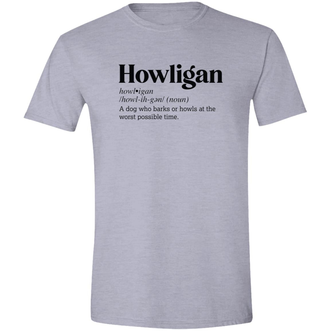 CustomCat T-Shirts Sport Grey / S Howligan Definition – Funny Dog Dictionary T-Shirt Collection