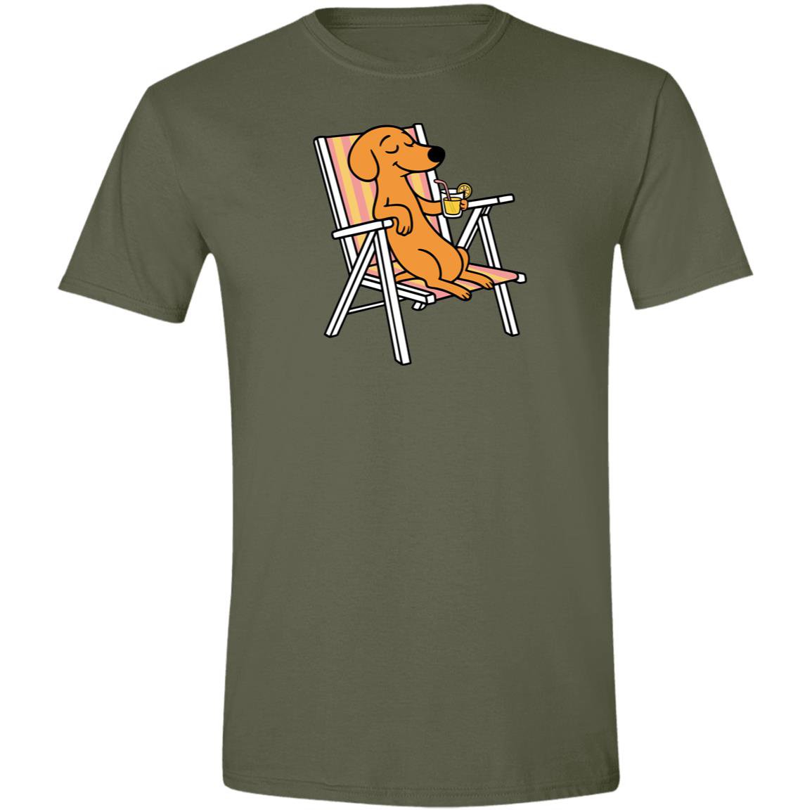 CustomCat T-Shirts White / S Dachshund Paws & Relax T-Shirt