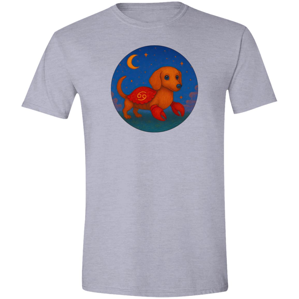 CustomCat T-Shirts Sport Grey / S Cancer Dachshund Zodiac T-Shirt