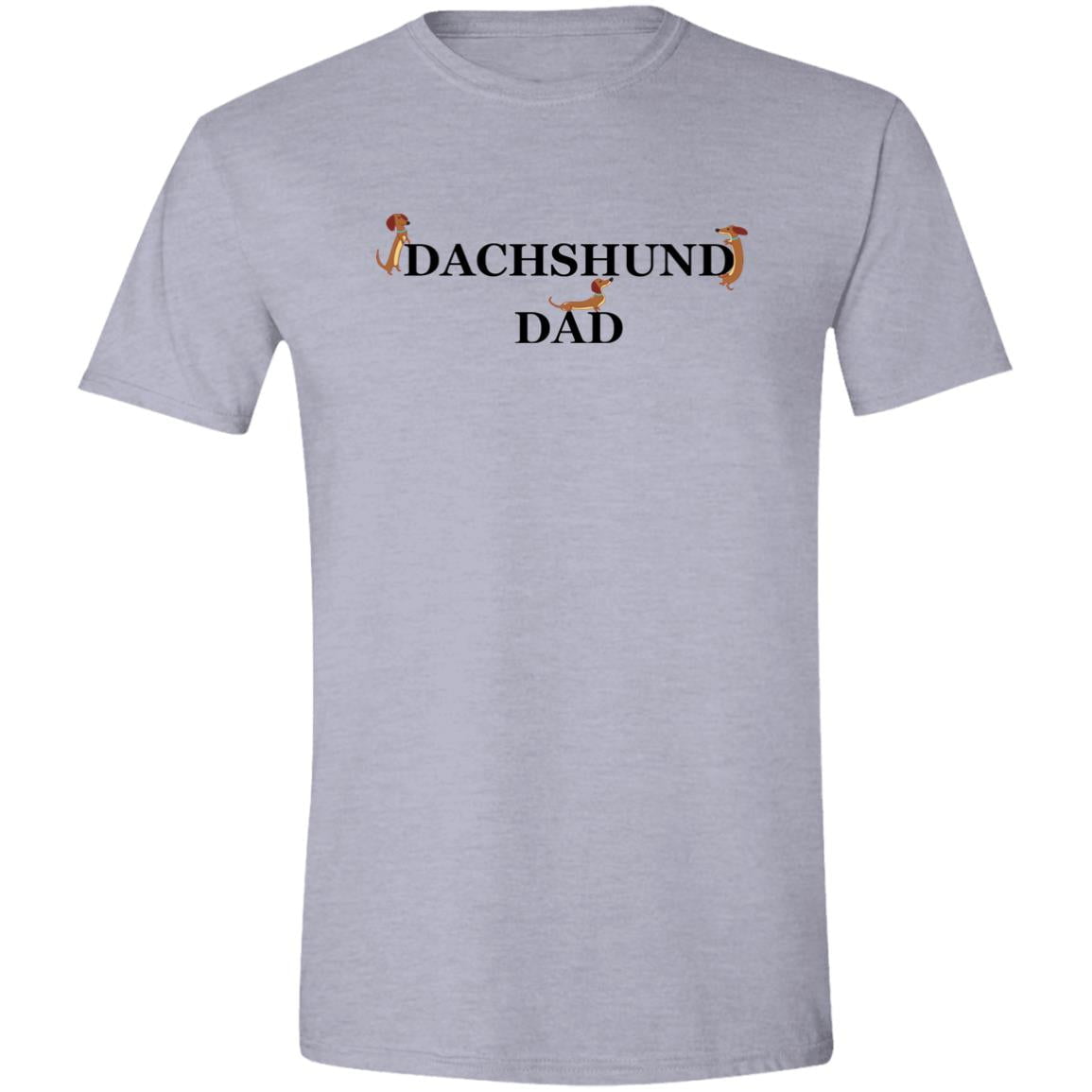 CustomCat Apparel Sport Grey / S Dachshund Dad Playful Loyal Pup T-Shirt