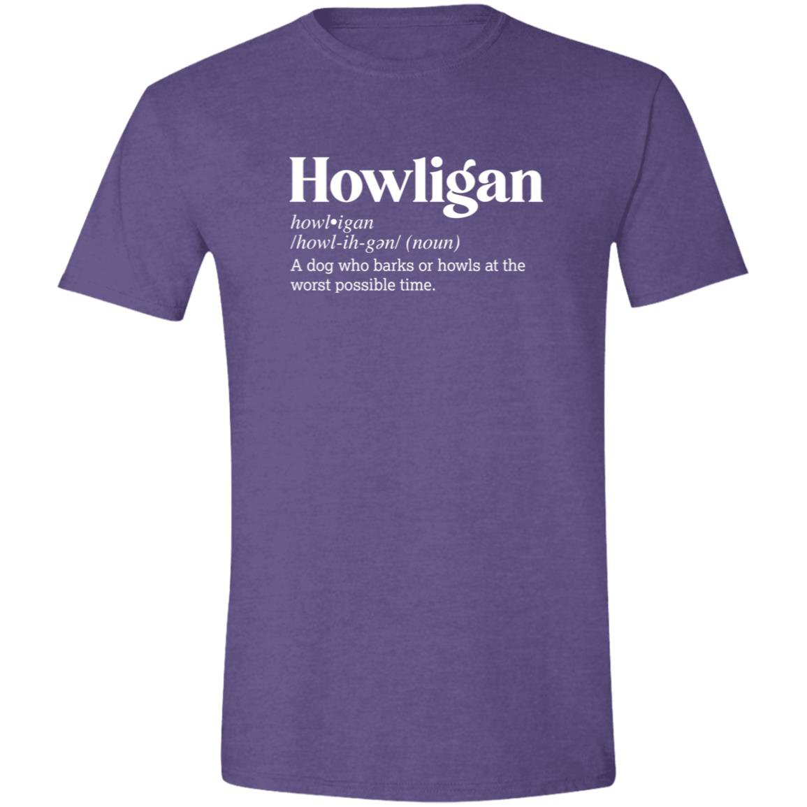 CustomCat T-Shirts Heather Purple / S Howligan Definition – Funny Dog Dictionary T-Shirt Collection