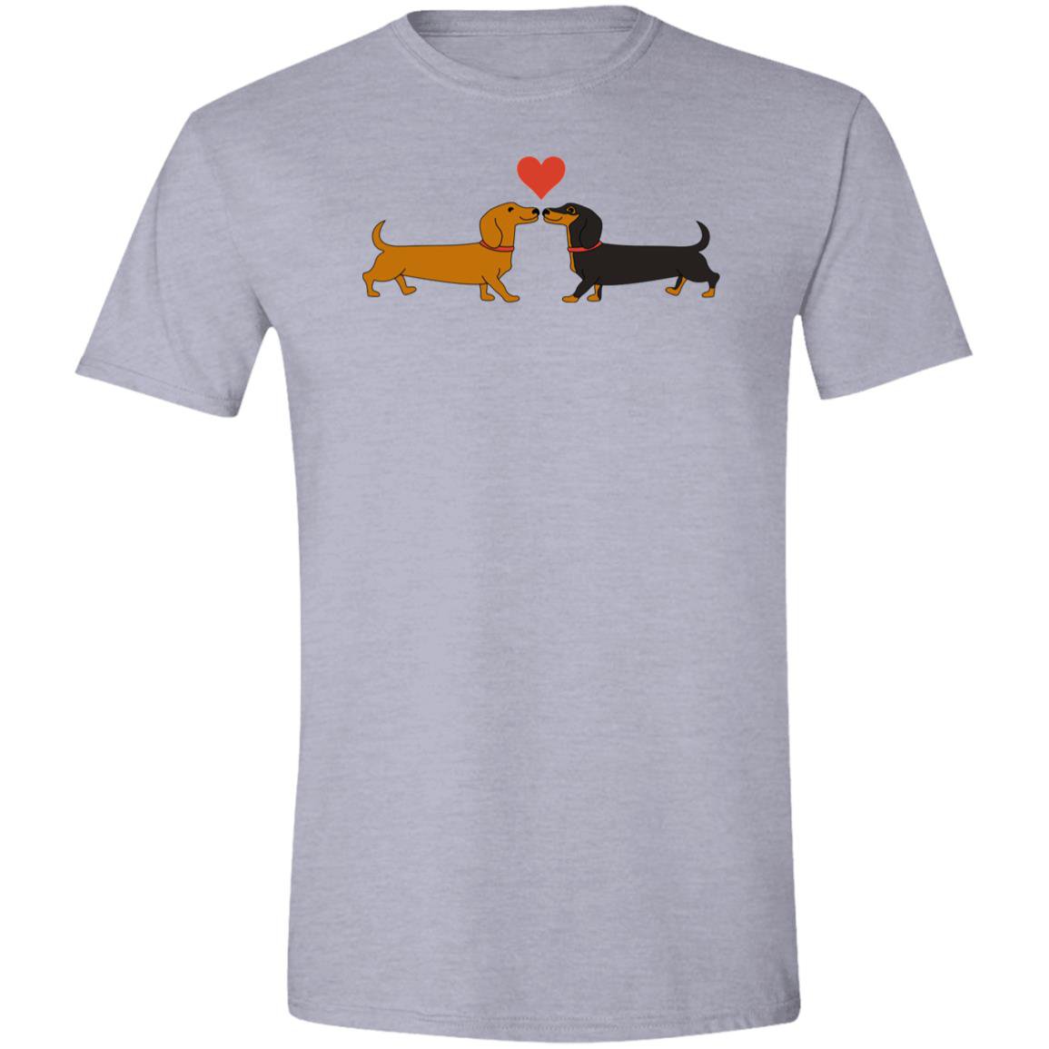 CustomCat T-Shirts Sport Grey / S Dachshund Long on Love T-Shirt