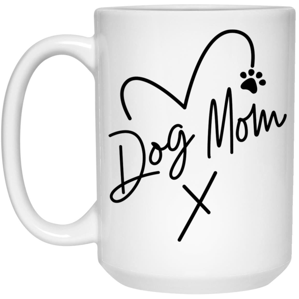 Dog Mom Heart Paw Mugs - LoveTheBreed.com