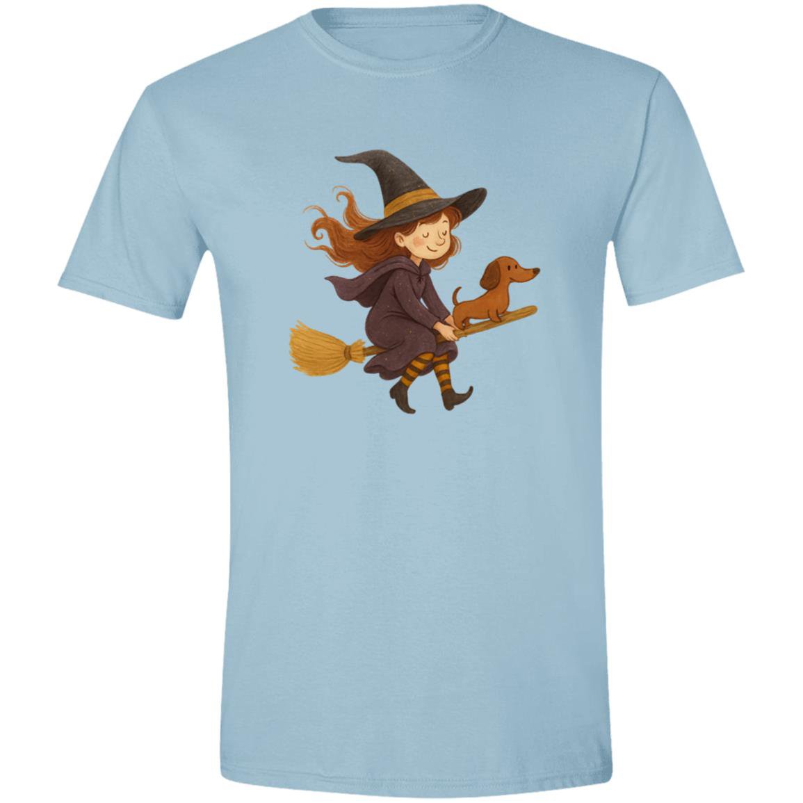 CustomCat T-Shirts Light Blue / S Witchie Weenie Ride T-Shirt
