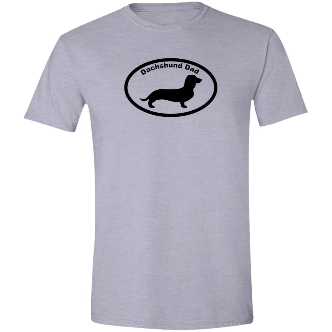 CustomCat T-Shirts Sport Grey / S Dachshund Dad Classic Badge T-Shirt