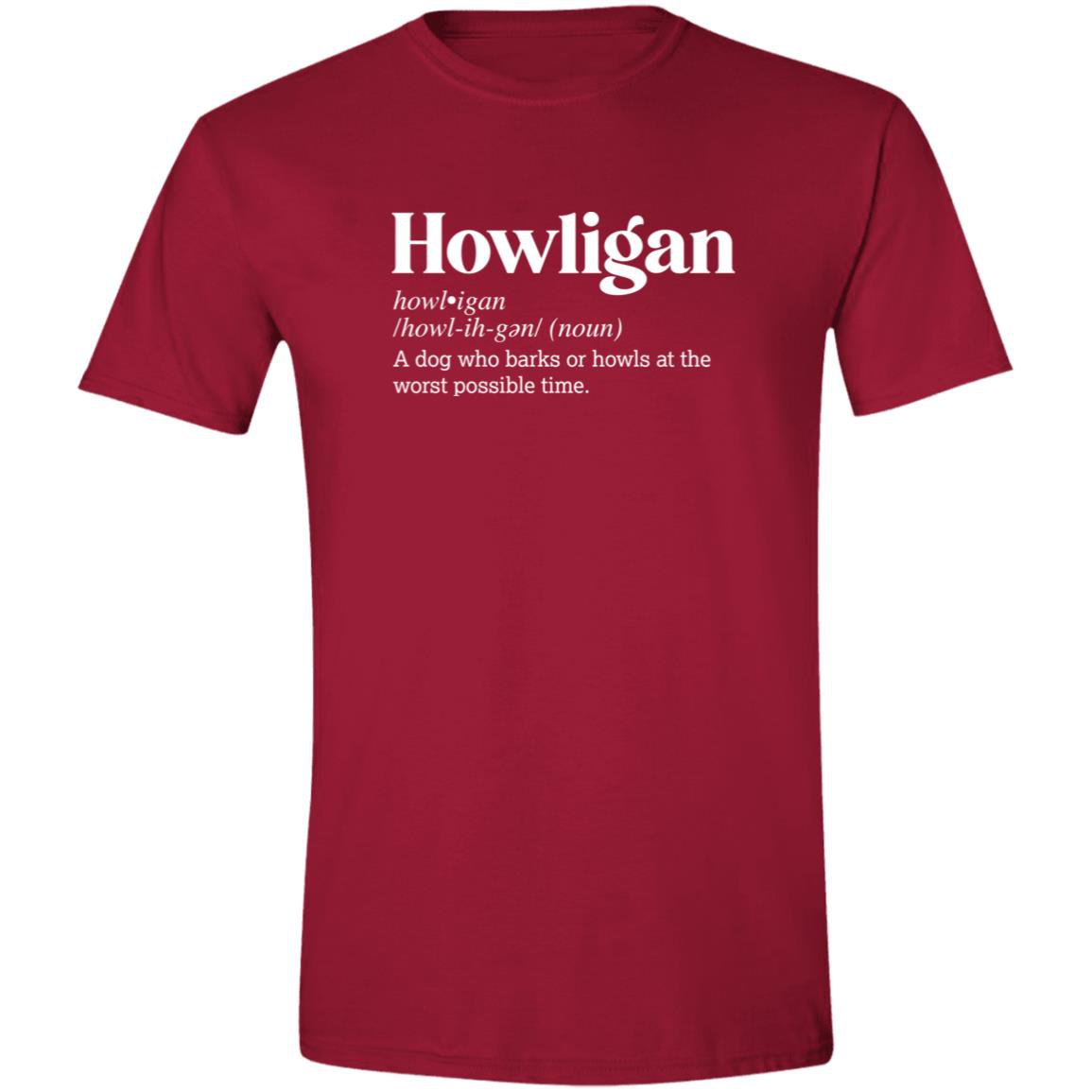 CustomCat T-Shirts Cardinal Red / S Howligan Definition – Funny Dog Dictionary T-Shirt Collection