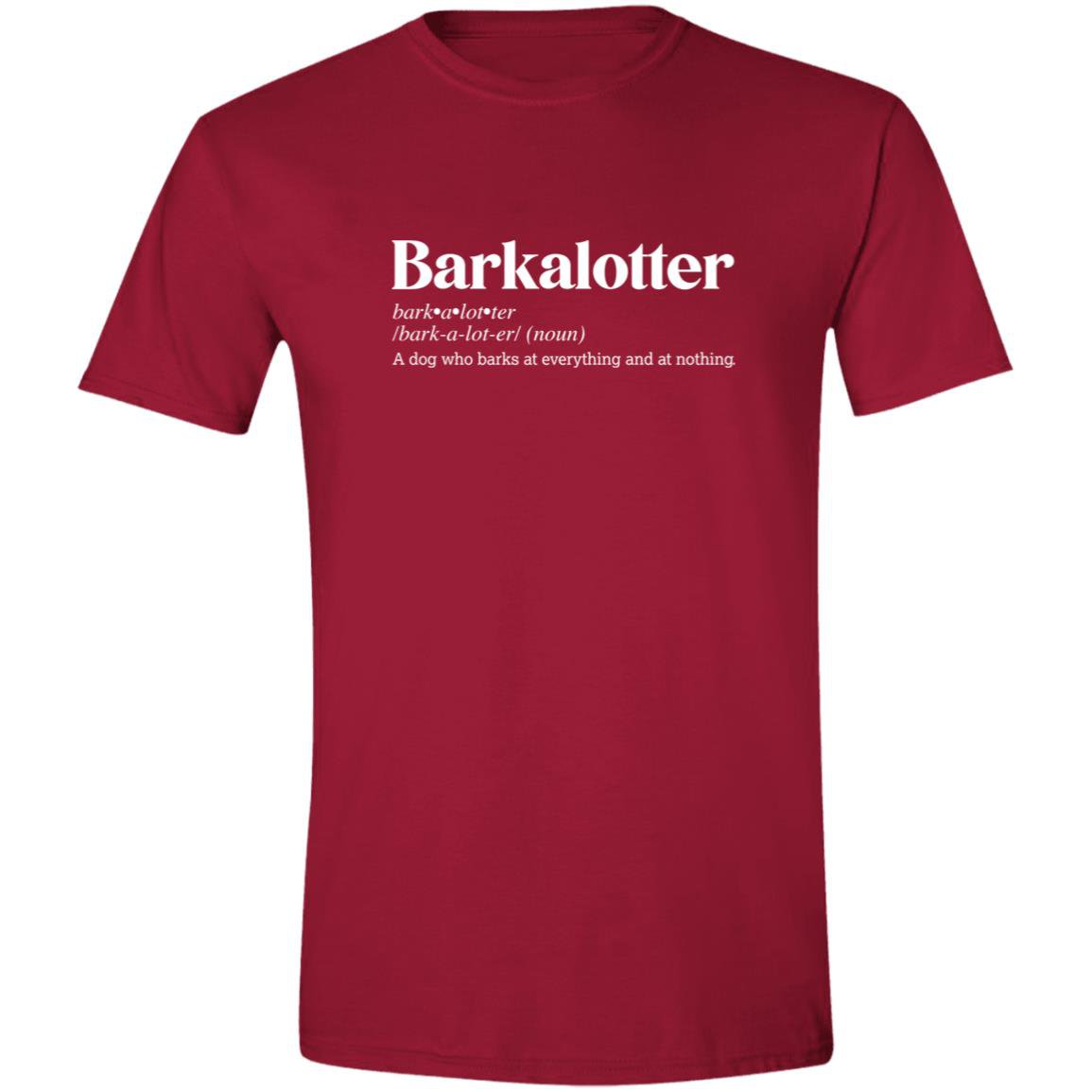 CustomCat T-Shirts Cardinal Red / S Barkalotter Definition – Funny Dog Dictionary T-Shirt Collection