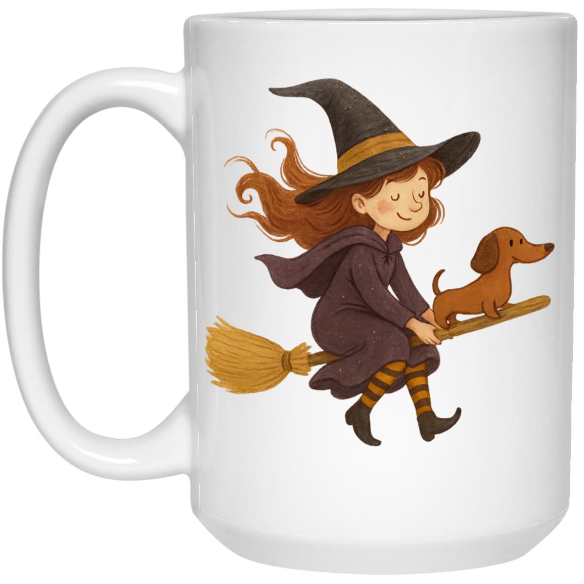 CustomCat Mugs 11oz White Mug Witchie Weenie Ride Mugs