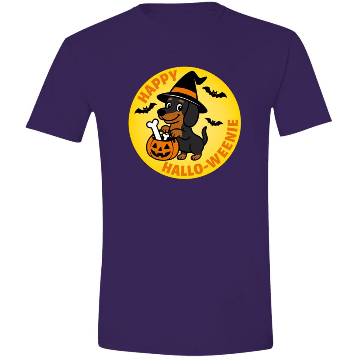 CustomCat T-Shirts Purple / S Dachshund Halloweenie Short Hair Black/Tan T-Shirts