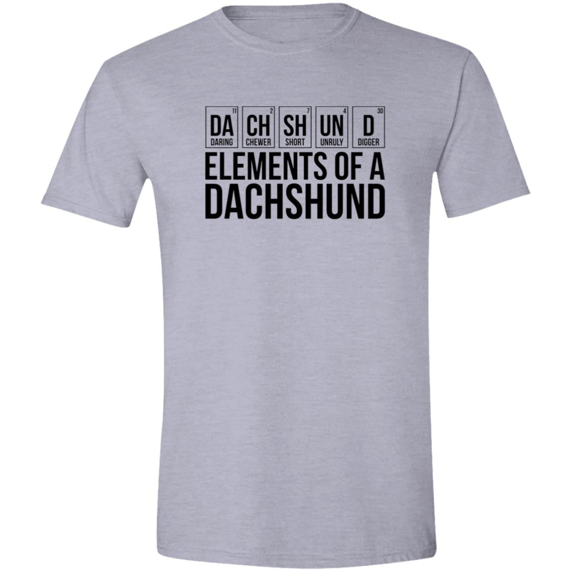 CustomCat T-Shirts Sport Grey / S Elements of a Dachshund T-Shirt