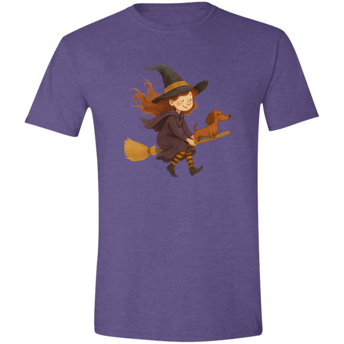 CustomCat T-Shirts Heather Purple / S Witchie Weenie Ride T-Shirt