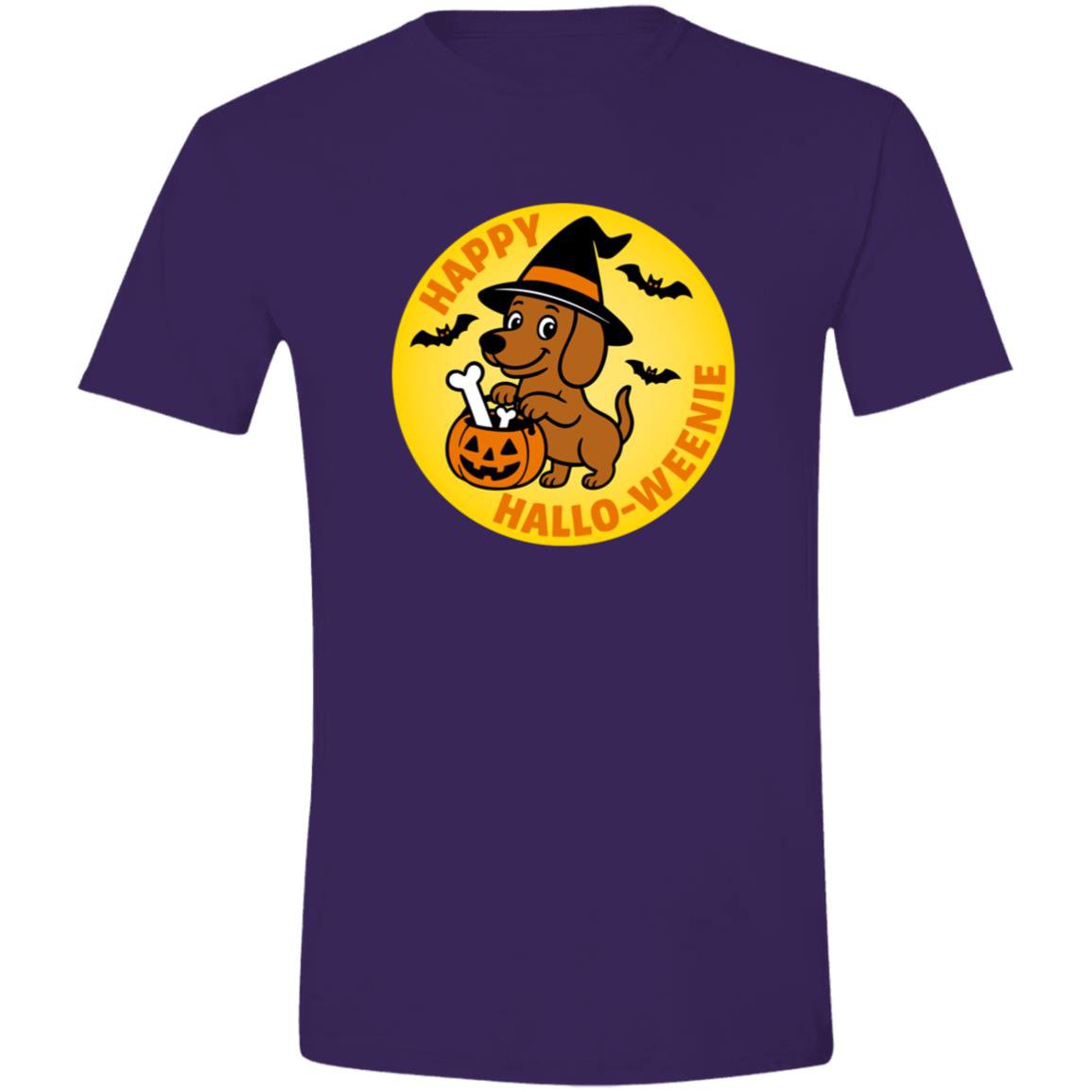 CustomCat T-Shirts Purple / S Dachshund Halloweenie Short Hair Brown/Red T-Shirts