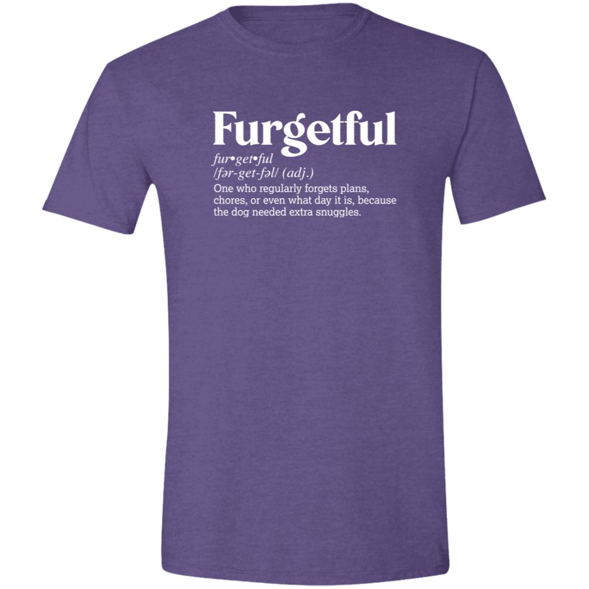 CustomCat T-Shirts Heather Purple / S Furgetful Definition – Funny Dog Dictionary T-Shirt Collection Success