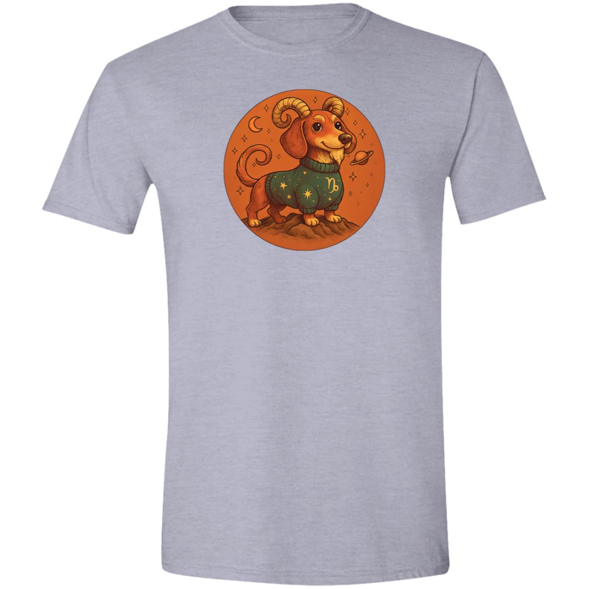 CustomCat T-Shirts Sport Grey / S Capricorn Dachshund Zodiac T-Shirt
