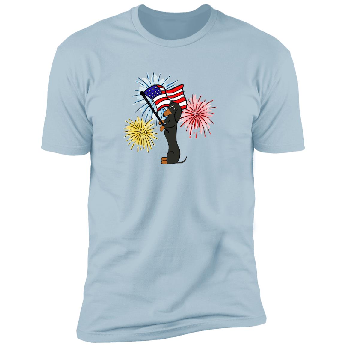 Dachshund Black + Tan Patriotic Celebration Shirts