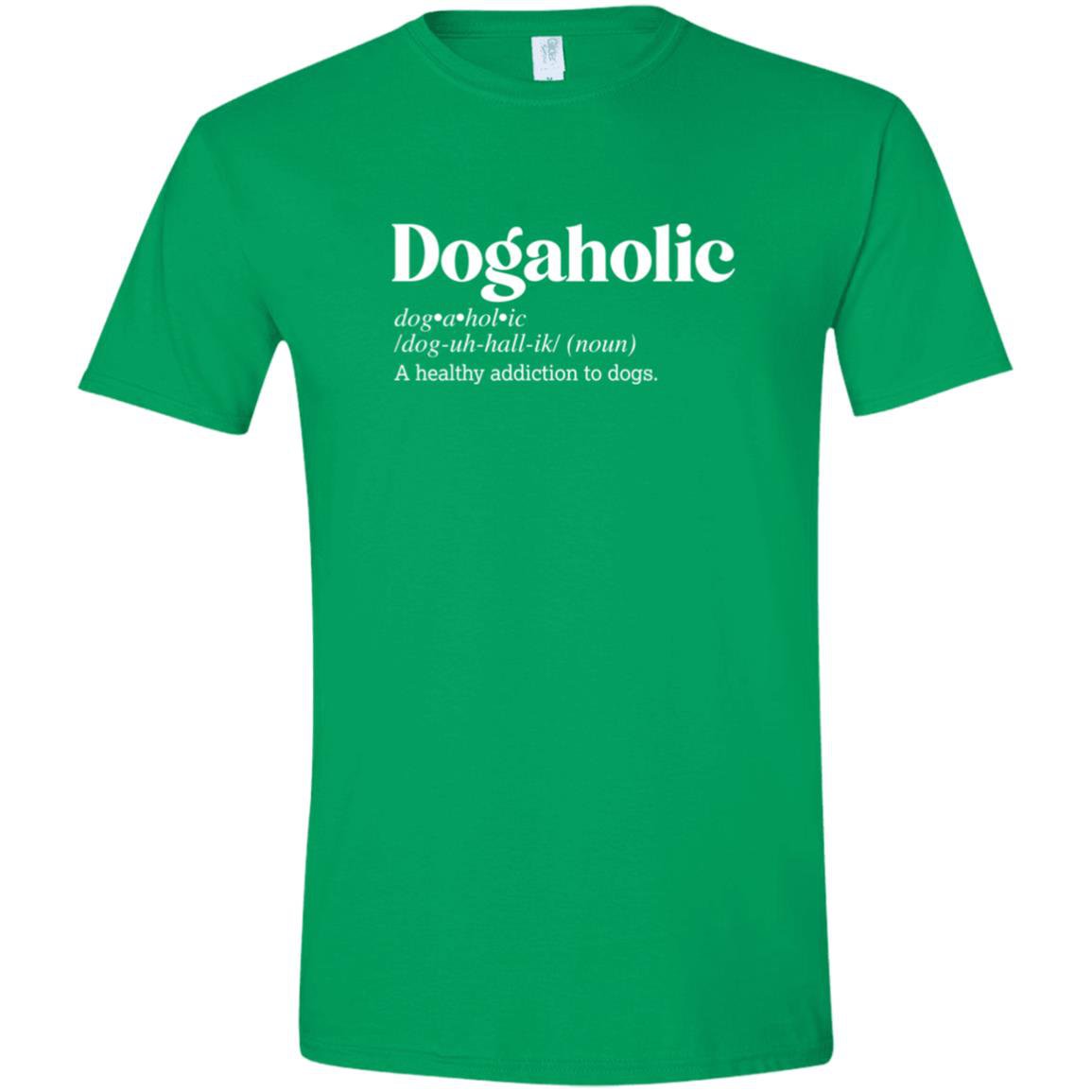 CustomCat T-Shirts Irish Green / S Dogaholic Definition – Funny Dog Dictionary T-Shirt Collection
