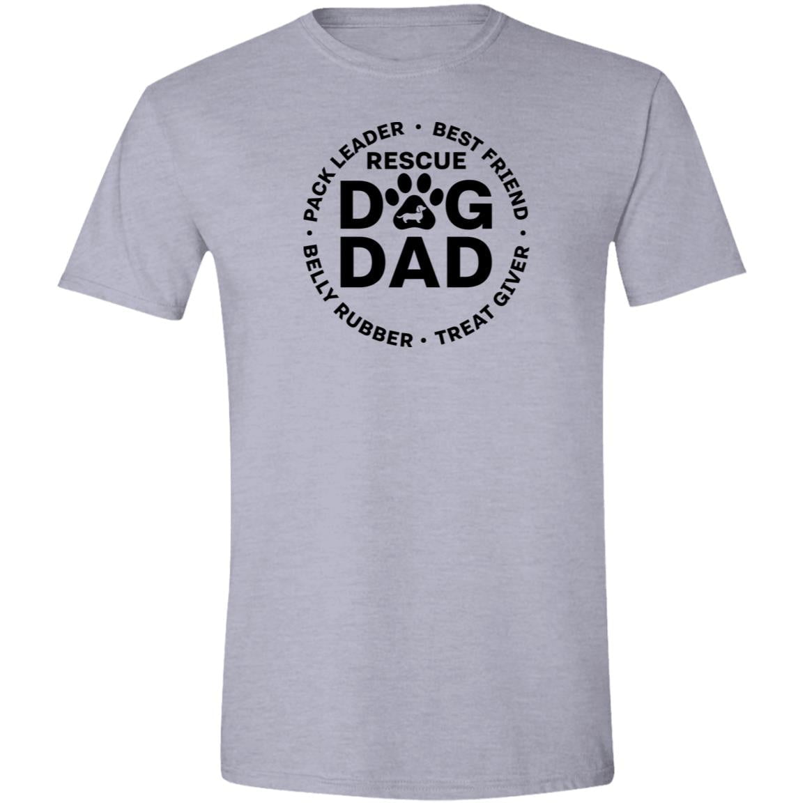 CustomCat Apparel Sport Grey / S Rescue Dog Dad T-Shirt