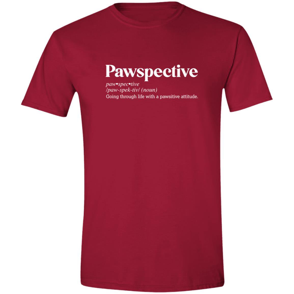 CustomCat T-Shirts Cardinal Red / S Pawspective Definition – Funny Dog Dictionary T-Shirt Collection