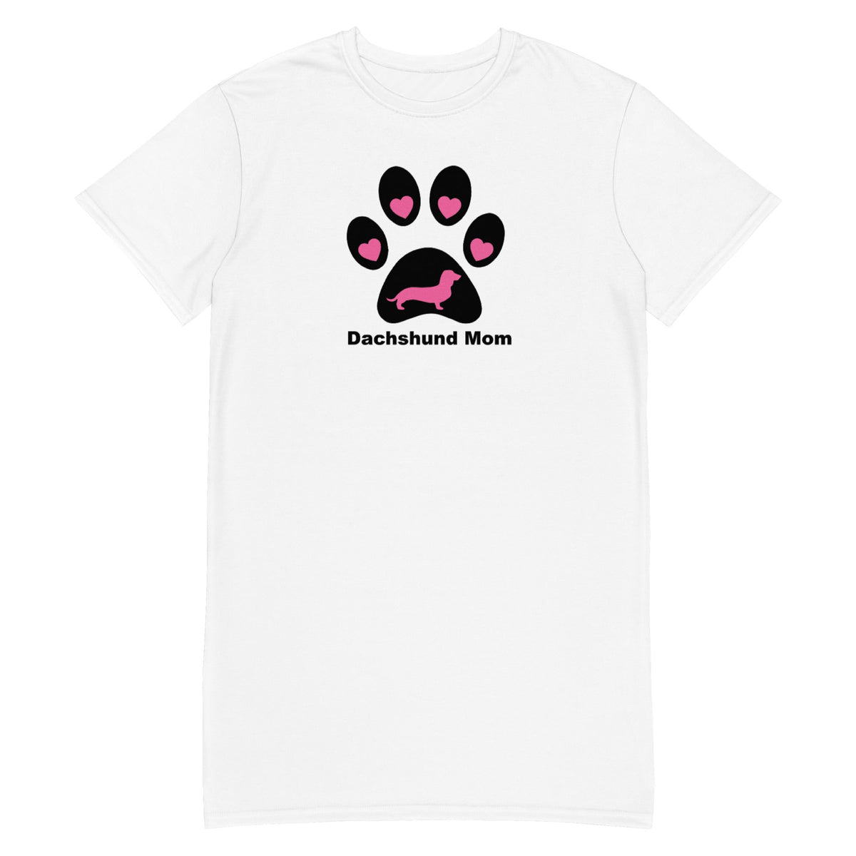 LoveTheBreed.com Night Shirts 2XS Dachshund Mom Heart Paw Nightshirt | Cover-up