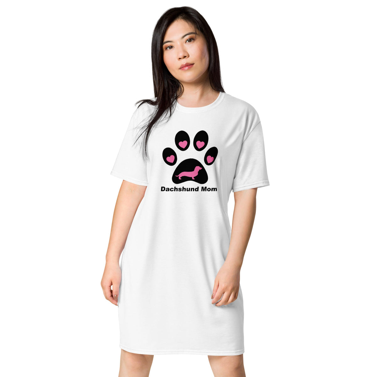 LoveTheBreed.com Night Shirts Dachshund Mom Heart Paw Nightshirt | Cover-up