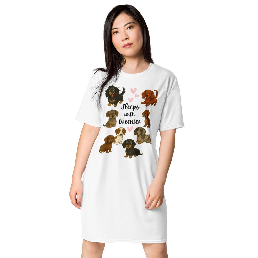 LoveTheBreed.com Night Shirts Sleeps with Weenies Nightshirt | Cover-up Shirt