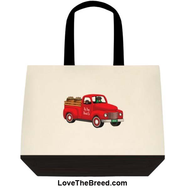 Black Labrador Biscuit Truck Extra Large Tote