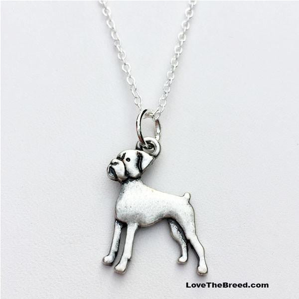 Boxer Charm Necklace