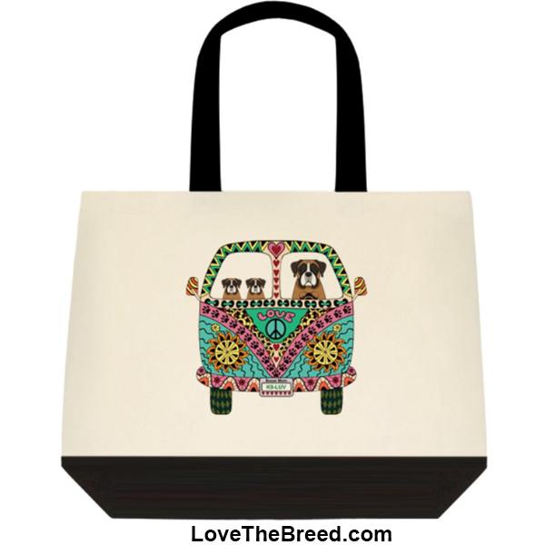 Boxer Love Bus Extra Large Tote