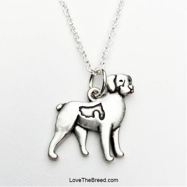 LoveTheBreed.com necklace Brittany Spaniel Charm Necklace