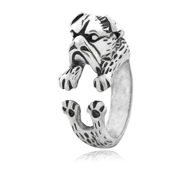 Bulldog Wrap Around 3D Ring FREE SHIPPING