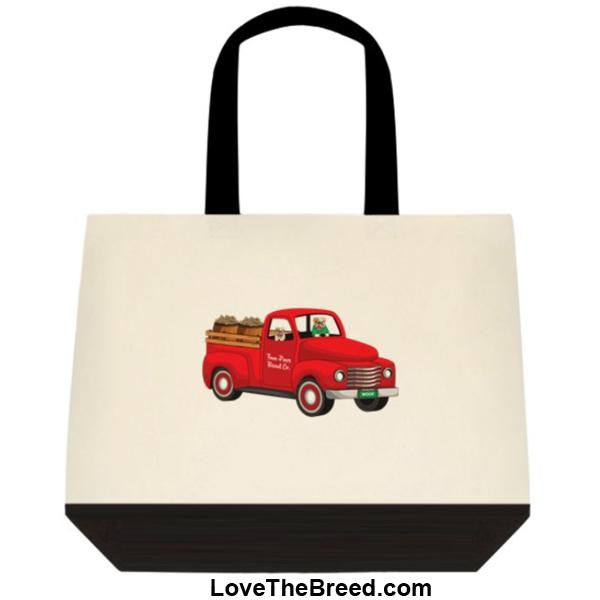 Bulldog Biscuit Truck Extra Large Tote