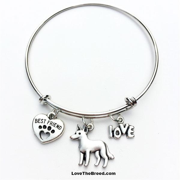 Cattle Dog Best Friend Love Charm Bracelet