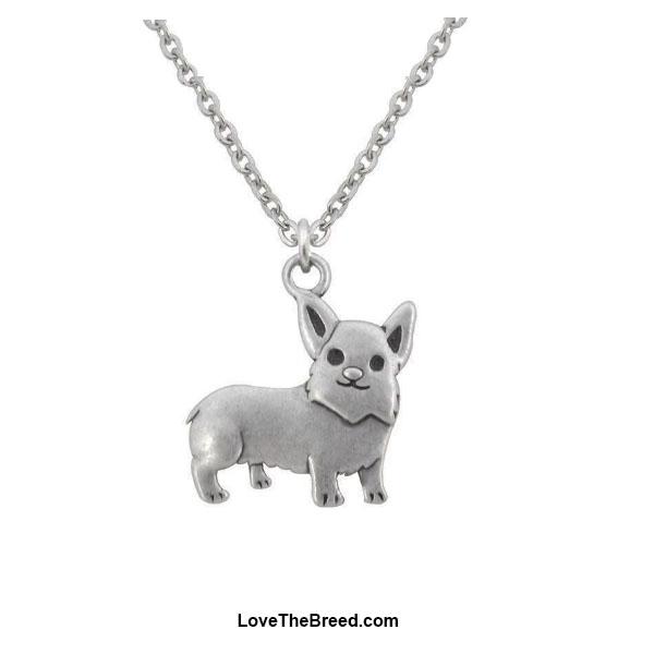 LoveTheBreed.com necklace Corgi Charm Necklace