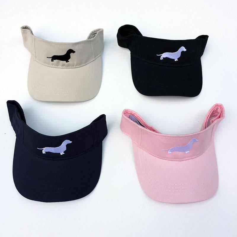 Dachshund Embroidered Visors adjustable fit all adults women men