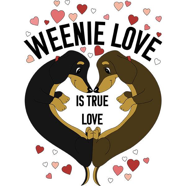 Dachshund Weenie Love Extra Large Tote