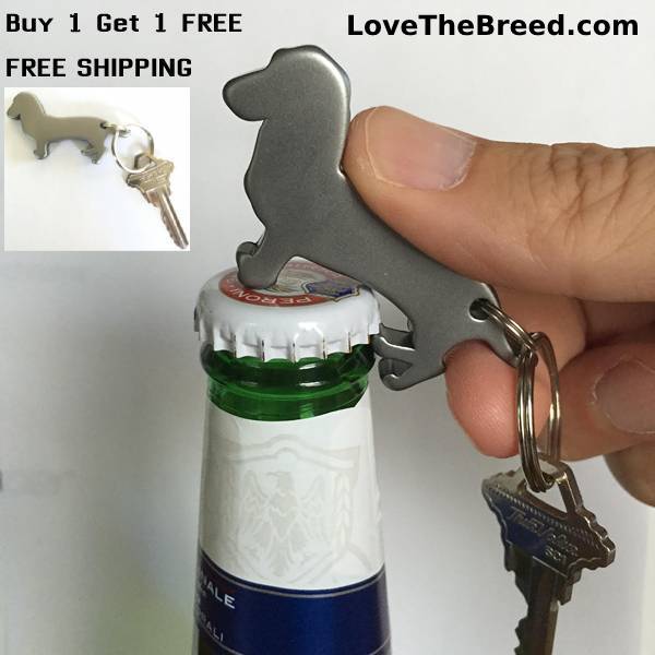 Dachshund Bottle Opener Keychain BOGO + FREE SHIPPING