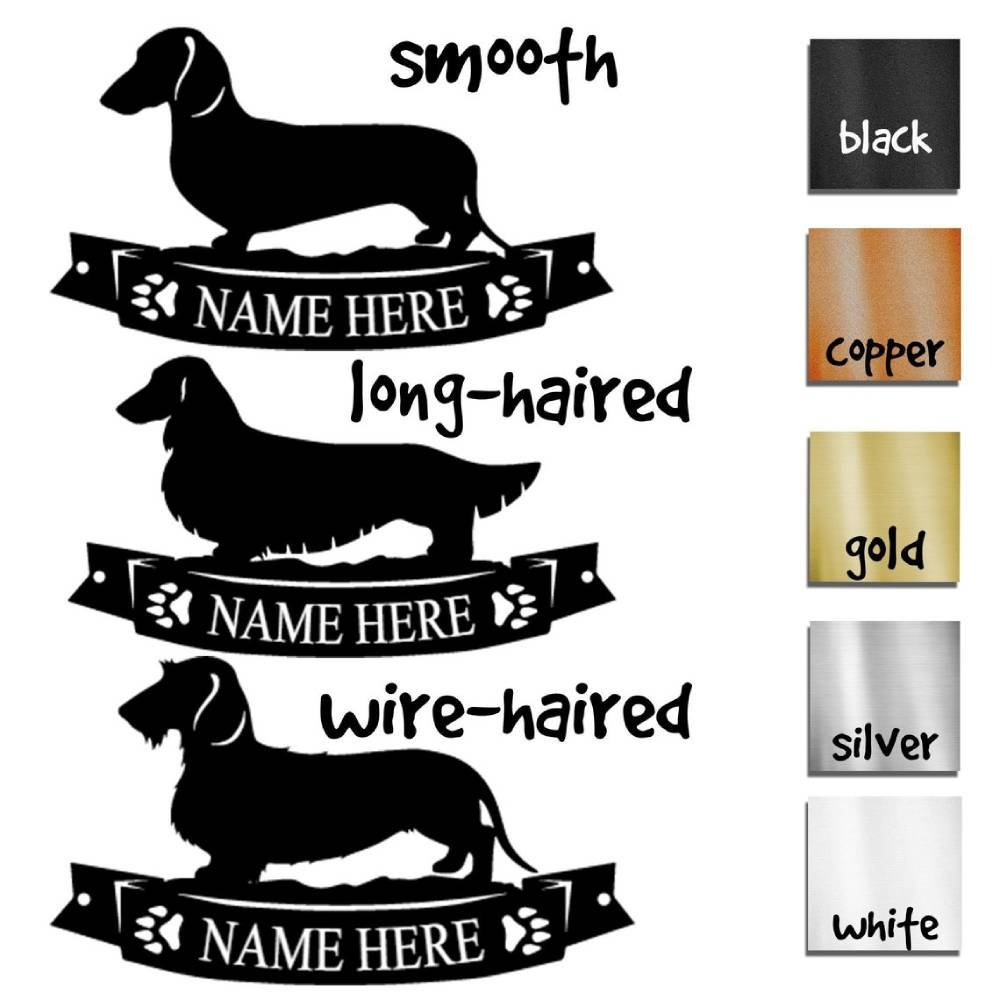 Dachshund Personalized Banner Sign