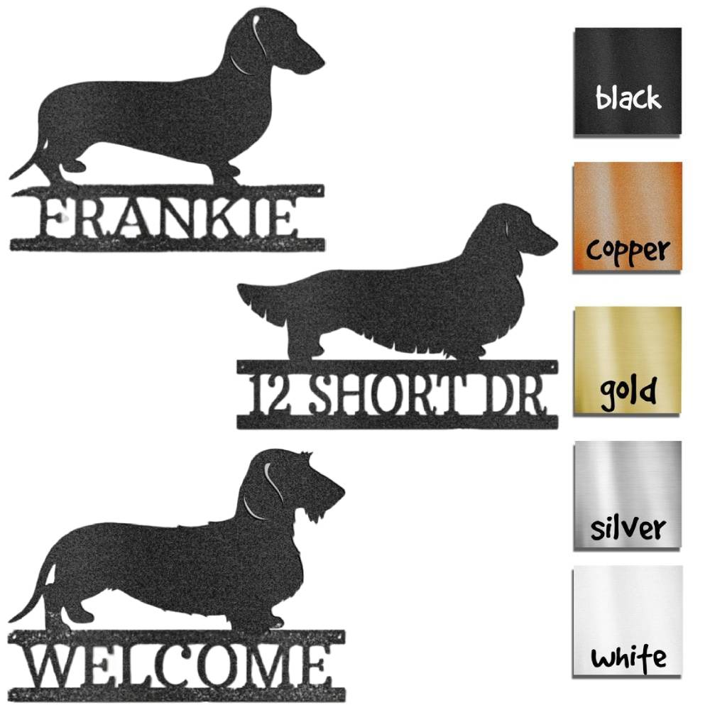 Dachshund Personalized Sign