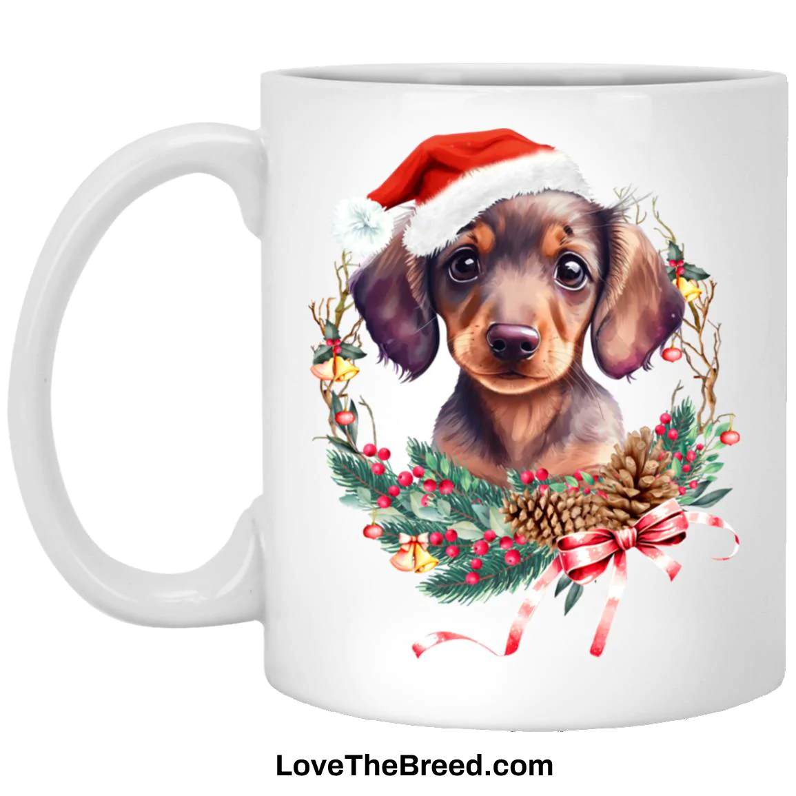 Dachshund Puppy Wreath Mug