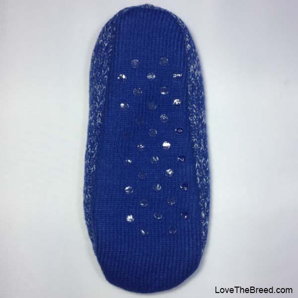 LoveTheBreed.com Apparel Dachshund Blue KNIT Slippers Love The Breed