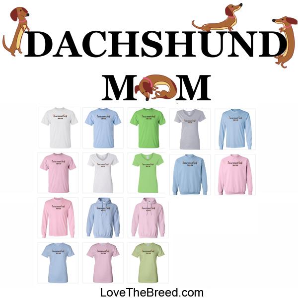 Dachshund Brown Mom Light Shirts